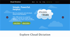 Desktop Screenshot of clouddictation.com
